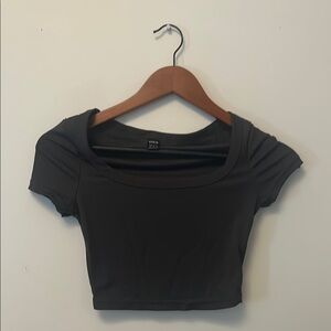 Women's Black Crop Top